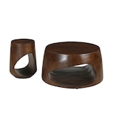 thumbnail of SIT Möbel Couchtisch Ø 75 cm | rund | offenes Ablagefach | Mango massiv, braun | B 75 x T 75 x H 38 cm | 14785-30 | Serie RONDURA