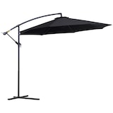 thumbnail of Sombrilla de Jardín Ø295x245 cm Parasol Excéntrico Inclinable con Manivela Base Cruzada y Soporte de Metal 8 Varillas para Terraza Exterior Balcón