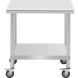 thumbnail of Royal Catering Mesa de acero inoxidable con ruedas - PREMIUM - 60 x 80 cm - 135 kg -