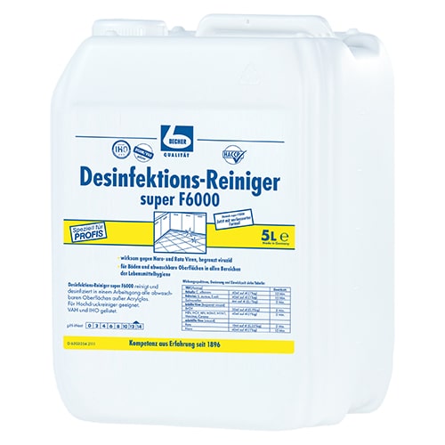 Dr. Becher "Dr. Becher" Desinfektions-Reiniger 5 l super F6000