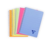 thumbnail of Clairefontaine 5x Linicolor FRESH, Notizheft mit Doppelspirale DIN A5, 90 Blatt 90g, liniert, Einband aus gerilltem Polypropylen - Sortiert 328546C