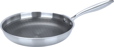 METRO PROFESSIONAL Tri-Ply Bratpfanne, Edelstahl, induktionsgeeignet, Ø 28 cm, Wabenstruktur, Antihaftbeschichtung