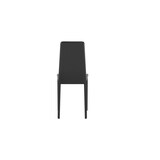 thumbnail of Sedia in similcuoio nero struttura in metallo rivestito 41x42xh.95 cm 4 pz