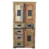 thumbnail of SIT Möbel Dressoir in gerecycleerd oud hout met metaal | natuur/multikleurig | B 90 x D 40 x H 180 cm | 11304-98 | Serie JUPITER