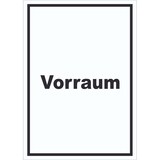 thumbnail of Vorraum Schild mit Text Diele Vorzimmer hochkant A4 (210x297mm)