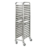 thumbnail of METRO Professional Carro para bandejas GSC1018GN, acero inoxidable, 38,5 x 55,5 x 174,5 cm, apto para GN 1/1, 18 niveles, carga total 150 kg, plata