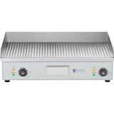 thumbnail of Royal Catering - Royal Catering RCEG-73R Plancha Électrique Professionnelle Pro De Table Rainurée (Dimensions de la plaque de cuisson : 400 x 730
