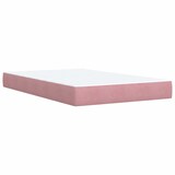 thumbnail of vidaXL Boxspringbett mit Matratze Rosa 120x190 cm Samt