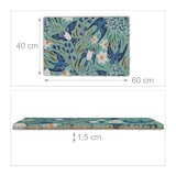 thumbnail of Relaxdays Fußmatte Kokos, Schwalben-Motiv, Fußabtreter 40x60 cm, wetterfest, Türvorleger innen & außen, mehrfarbig