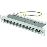 thumbnail of TELEGÄRTNER 10" Patch Panel 255 mm, RAL 7035, MPP12-HS K Cat.6A