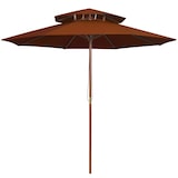 thumbnail of Helloshop26 - Parasol double avec mât en bois terre cuite 270 cm 02_0008444