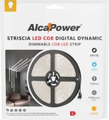 thumbnail of Alcapower COB Dynamic LED-Streifen 5m 24V 13W/m 4000K IP20 CRI90: Professionelle lineare Innenbeleuchtung mit hoher Farbwiedergabe.