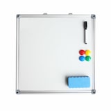 thumbnail of Whiteboard Magnettafel Memoboard 40 x 40cm inkl. 4 Magnete weiß mit Alurahmen