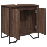 thumbnail of vidaXL Waschbeckenunterschrank Braun Eichen-Optik 60x35x60 cm