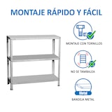 thumbnail of SimonRack Metallregal mit Schrauben 1000x1100x500 mm, 3 Böden, 90 kg Biegepunkt, Verzinkt - Comfort