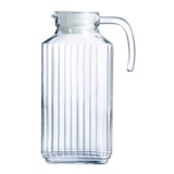 thumbnail of Pichet quadro avec bouchon  1,7 l blanc -  170.00 cl Transparent / Cristal Carré Verre Luminarc 12.00x9.00 cm