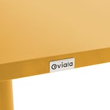 thumbnail of Mesa cuadrada de jardín tipo bistró con tapa plegable, amarilla