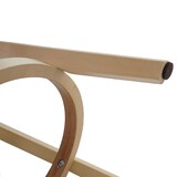 thumbnail of 2er-Set Barhocker drehbar und einfach | Sitzhöhe 67cm | Holz Kunstleder drehbar | Bordeaux | helle Beine | Barstuhl Tresenhocker