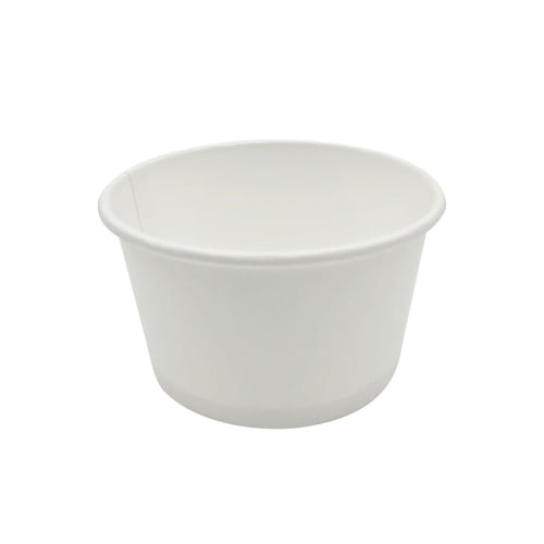 1000 Eisbecher 80/100 ml 4 oz PAP Ø 76 x 44 mm weiß Frozen-Yogurt-Becher