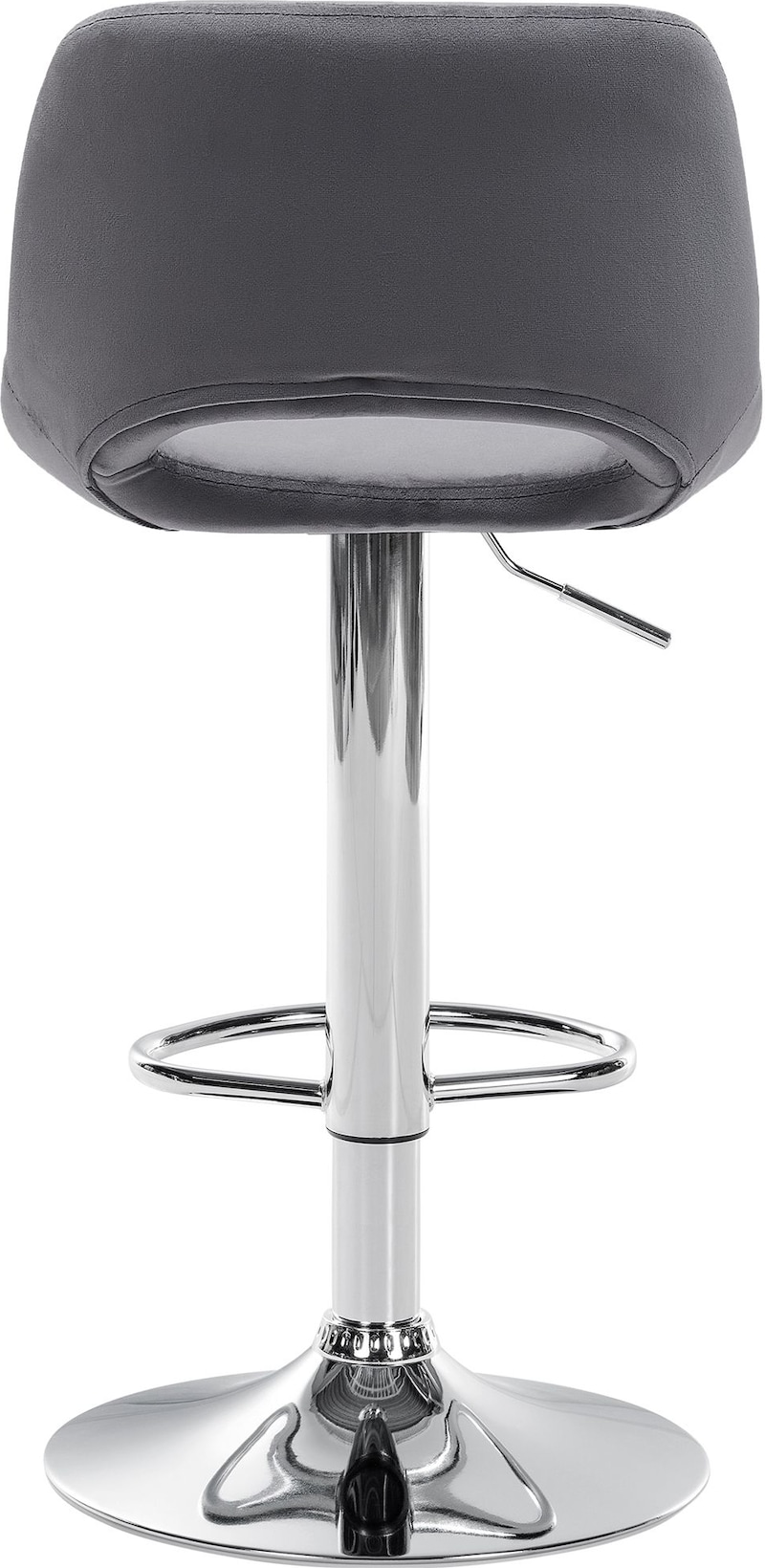 KADIMA DESIGN Barhocker Barhocker Grau Wildlederoptik Hocker ohne Lehne 58 - 79 cm (Design Barstuhl Tresenhocker Drehbar Bistrohocker), Küchenhocker Stoff / Metall 100kg