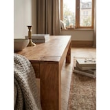 thumbnail of Sitzbank Landhaus-Stil: Massivholz Akazie, 200 kg Belastung, handgefertigt. Beige, 160x35x45 cm | Kadima Design