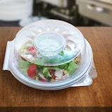 thumbnail of 125x Salatschalen klar mit Dipfach im Domdeckel  1600ml PP