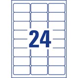 thumbnail of Avery etichette adesive non rimovibili in poliestere bianco - adesivo permanente - 63,5x33,9mm - 24 etichette per foglio - 20 fogli - stampa laser