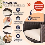 thumbnail of CASARIA® Polyrattan Gartenstühle 4er Set Braun
