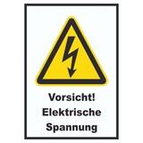 thumbnail of Vorsicht Elektrische Spannung Schild A6 (105x148mm)