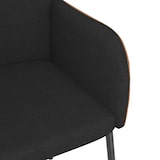 thumbnail of vidaXL Eetkamerstoelen 2 st stof en kunstleer zwart