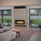 thumbnail of RAME 120 - Chimenea de bioetanol empotrada de pared - Negro - con cristal