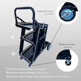 thumbnail of mobiler Schweißwagen 80 kg Schweißmobil Schweißgerätewagen Gasflaschenwagen 3 Ablagefächer