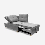 thumbnail of Divano letto 2 posti estraibile salvaspazio in tessuto grigio Wanda-DI82350GC