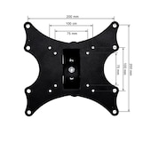 thumbnail of tectake Support mural TV 17"- 37" orientable et inclinable - noir - 400794