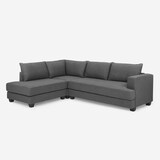 thumbnail of Divano design angolare 3 posti moderno in tessuto grigio Alhena-DI47753SXGS