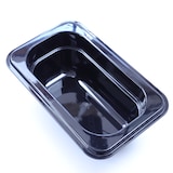 thumbnail of Kunststoff GN 1/9 Polycarbonat schwarz Gastronormbehälter GN-Behälter 0,6 Liter Tiefe 65mm