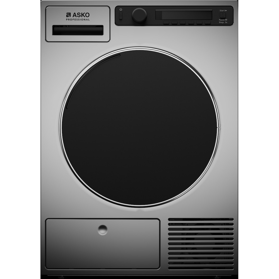 ASKO Professional - Sèche-linge professionnel 6,5 kg, pompe à chaleur, titanium - TDC1771H.T