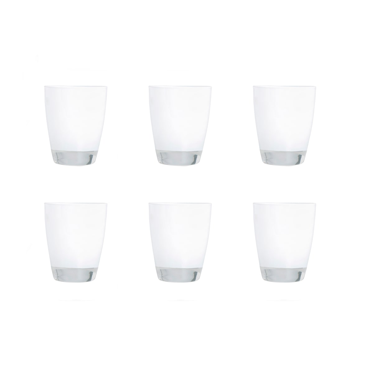 Excelsa Set Mit 6 Wasserglas Happy Color Glas 30 cl Weiß