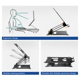thumbnail of ACT AC8140 Laptopstandaard | Inklapbaar | Traploos in hoogte verstelbaar | Tot 15.6" | Ergonomisch | Aluminium