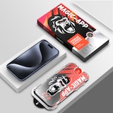 thumbnail of 2x 9H Panzerglas für iPhone 16 3D KLAR MAGIC-APP echtes Tempered X-Gorillaglas Displayschutz Schutzglas Schutzfolie Panzerfolie Screen Protector