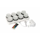 thumbnail of Duni 8er LED Mini Lamp -Set 186495 Multicolor inkl. Fernbedienung und 8er Ladestation (Produktionsdatum 2025)