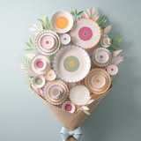 thumbnail of Villeroy & Boch Fleur Couleur Frühstücksteller-Set ø 21,2 cm 4-teilig