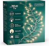thumbnail of LED Cluster Lichterkette 7m Twinkle Effekt 768 LEDs Timer 8 Funktionen Weihnachtsbeleuchtung Innen Außen Deko Beleuchtung Warmweiß Transparent