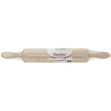 thumbnail of Metaltex Teigroller aus Buchenholz mit abnehmbaren Griffen - Braun Rund Holz