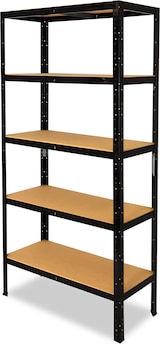 thumbnail of shelfplaza BLACK 180x45x30 cm Schwerlastregal in schwarz mit 5 Böden und 175 kg Traglast pro Boden