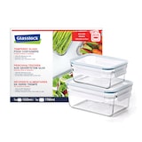 thumbnail of Glasslock Oven Safe - Lote de 2 Recipientes Rectangulares de 1L y 1.8L en Vidrio Templado Aptos Horno