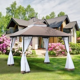 thumbnail of Outsunny Gazebo da Giardino con Zanzariera Tetto 2 Livelli