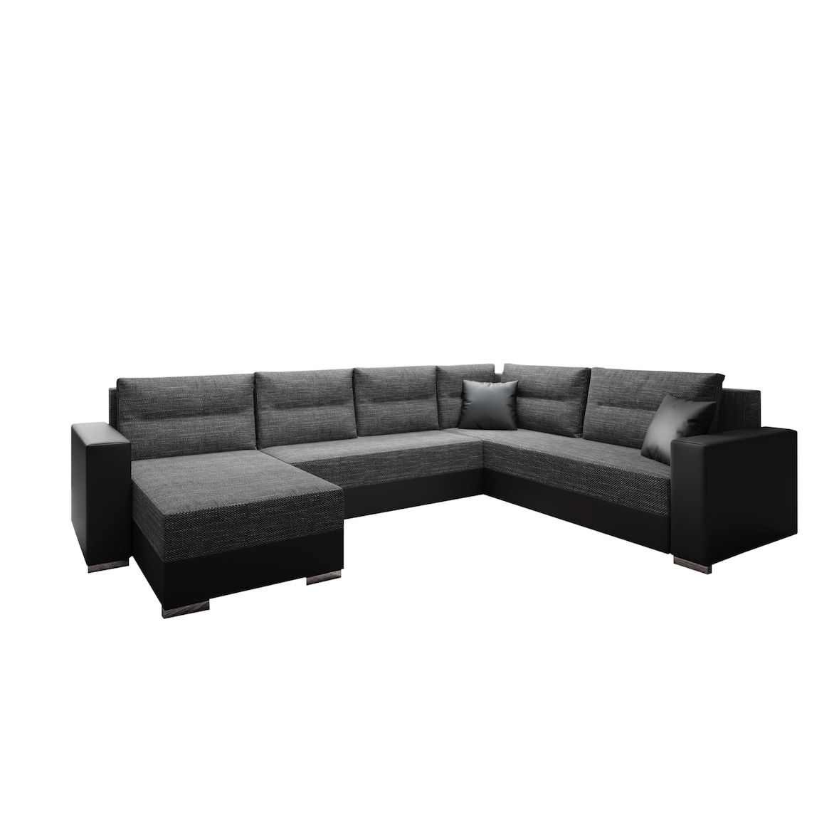 Couchgarnitur Sofa Sofagarnitur Captain U mit Schlaffunktion Wohnlandschaft