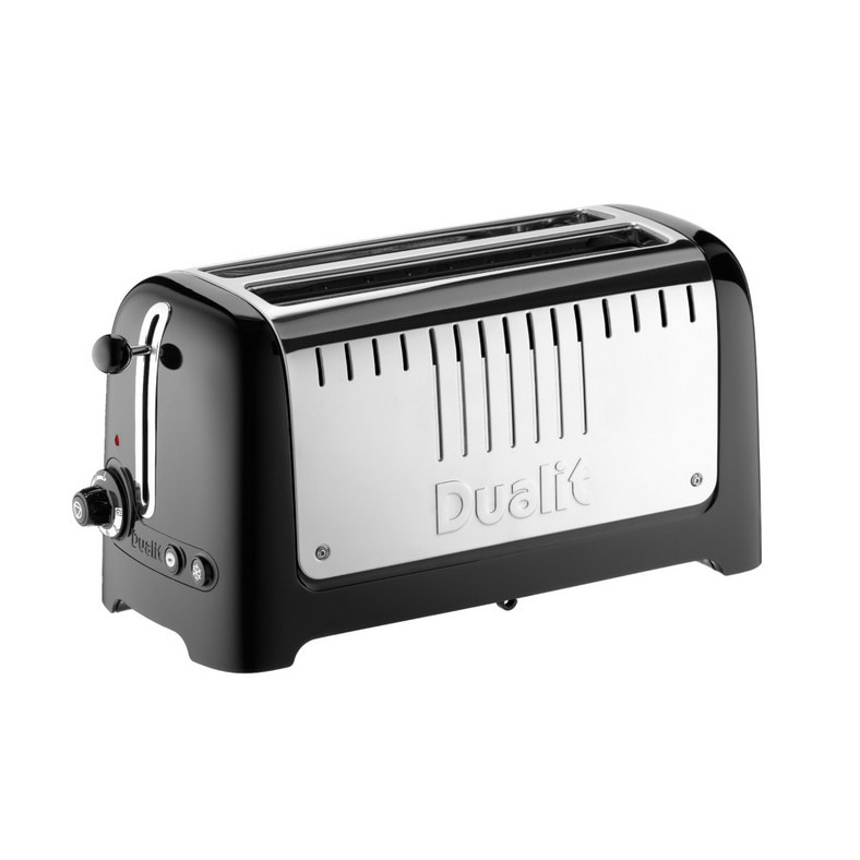 Dualit Grille-pain 2 longues fentes extra larges baguette LITE - Noir Inox