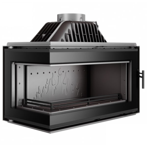 Inserto Stufa A Legna Apertura sinistra - W16 (13,5 KW) ECO BLACK